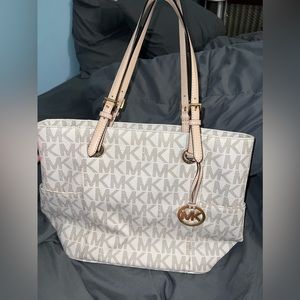 Michael Kors Vanilla Monogram Tote Bag